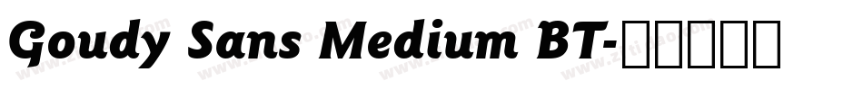 Goudy Sans Medium BT字体转换